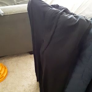 Black drawstring pajamas pants